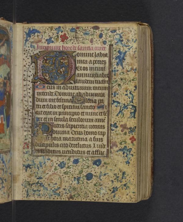 This image, from Lewis E 105 Book of Hours, Use of Rome, resides in the collection of the Free Library of Philadelphia.
