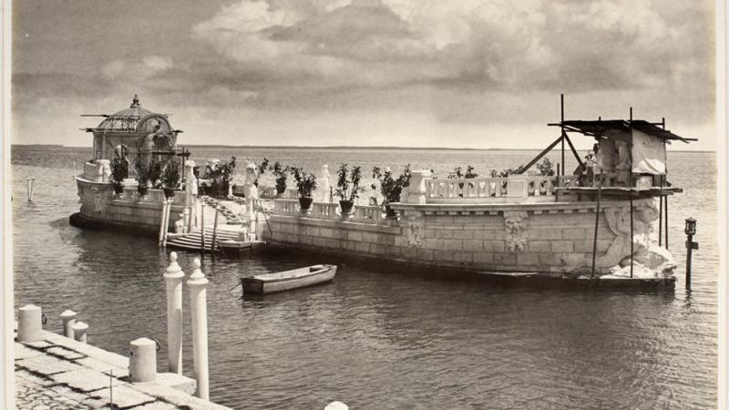 View of the Barge under construction